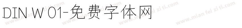 DIN W 01字体转换